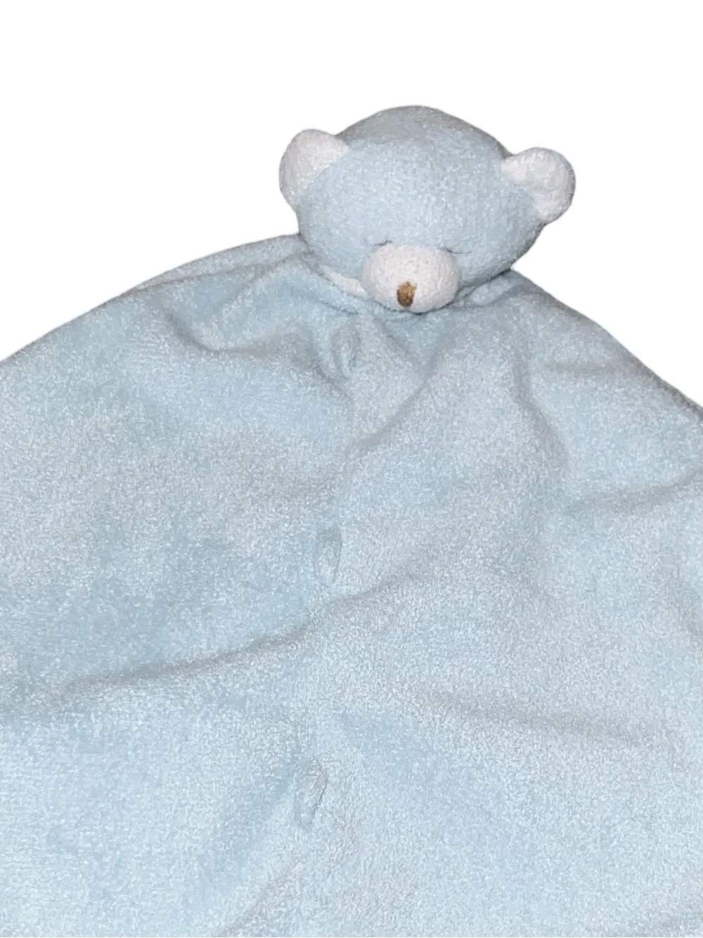 Angel Dear Lovey Sleeping Teddy Bear Security Blanket Baby Blue Knots 12